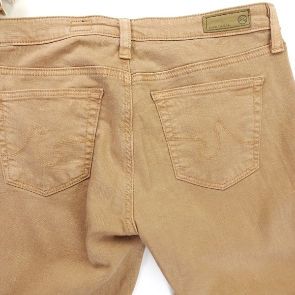 New AG Adriano GoldSchmied Tan The Legging Ankle Sz 27R - Picture 6 of 15